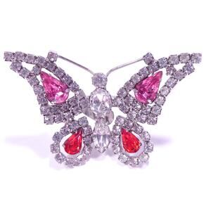 Joomi Lim Women's Butterfly Crystal Gemstone RED Wing Ring Sz 8 NWOT 158